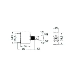 Clearance AIRPAX SANSATA AIRPAX inter + disj magnéto hydraulique 12V