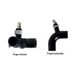 Clearance Alde Coude caoutchouc 90° ø 22 mm avec purge