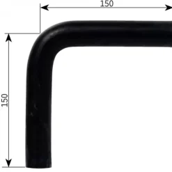 Sale Alde Coude caoutchouc 90° ø 22 mm