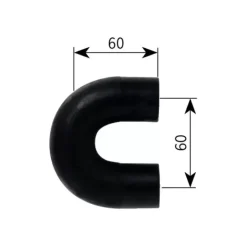 Online Alde Coude caoutchouc en U ø 22 mm