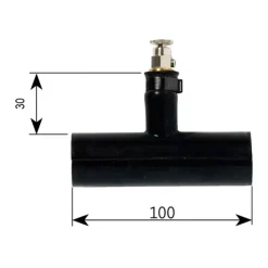 Alde Purge sur durite droite ø 22 mm