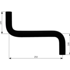 New Alde Raccord caoutchouc en S ø 22 mm