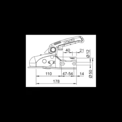 Hot AL-KO Tête d'attelage AK 161
