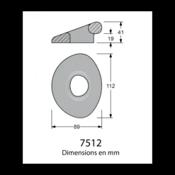 New Antal Pad-Eye pour Dyneema