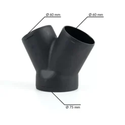 Clearance Autoterm Raccord Y Ø 75 - 60 mm
