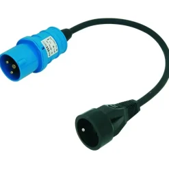 Outlet Bals Adaptateur à fil P17 mâle | schuko femelle