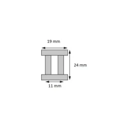 Sale Barton Marine BARTON Chariot rail en I 19 mm 4 roulements à billes