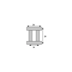 Hot Barton Marine BARTON Chariot rail en I 24 mm 4 roulettes