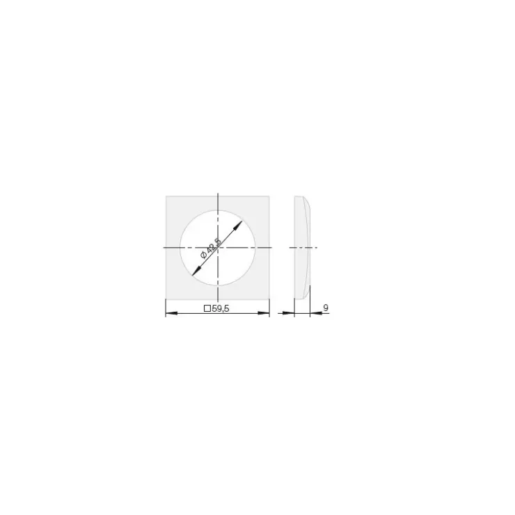Clearance Berker Cadre de finition integro simple