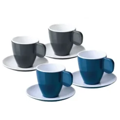 Hot Camp4 Lot de 2 tasses à expresso mélamine