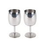 Clearance Camp4 Lot de 2 verres à vin en acier