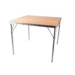 Discount Camp4 Table pliante en bambou 4-6 personnes