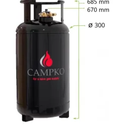 Hot CAMPKO Bouteille GPL rechargeable 36 L