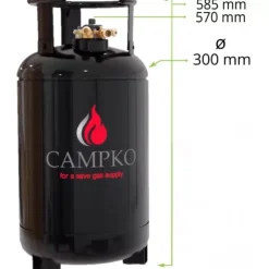 New CAMPKO Bouteille GPL rechargeable 30 L