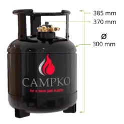 CAMPKO Bouteille GPL rechargeable 15 L