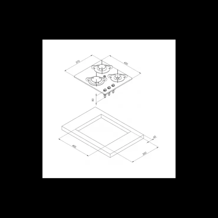Clearance Can Burny 3 feux Cristal | PV1352