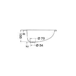 Online Can Evier ovale inox 510 x 390 mm