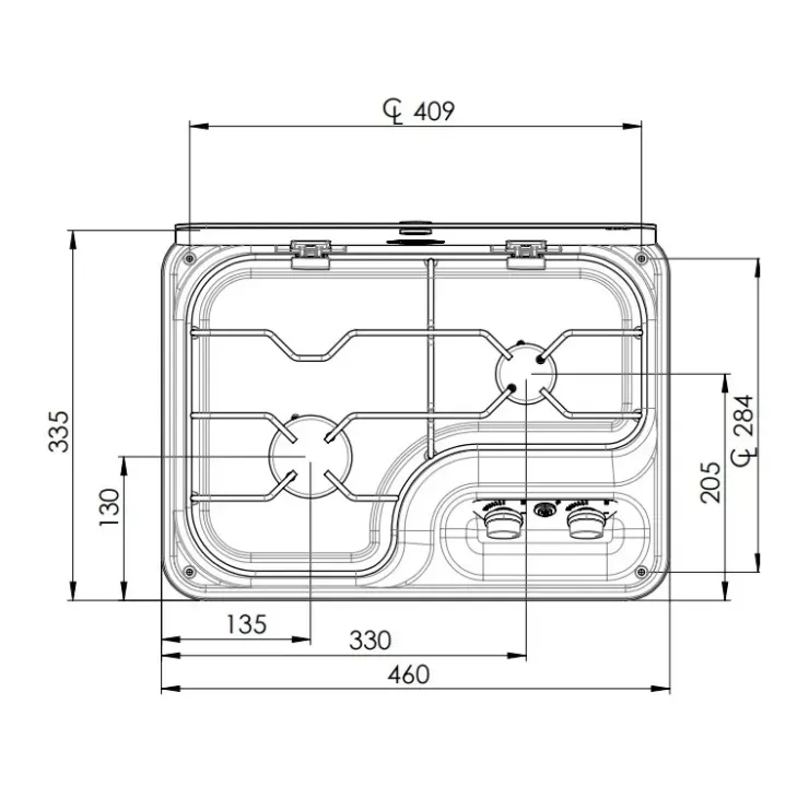 Discount Can Plaque de cuisson 460 x 355 mm | FC1346