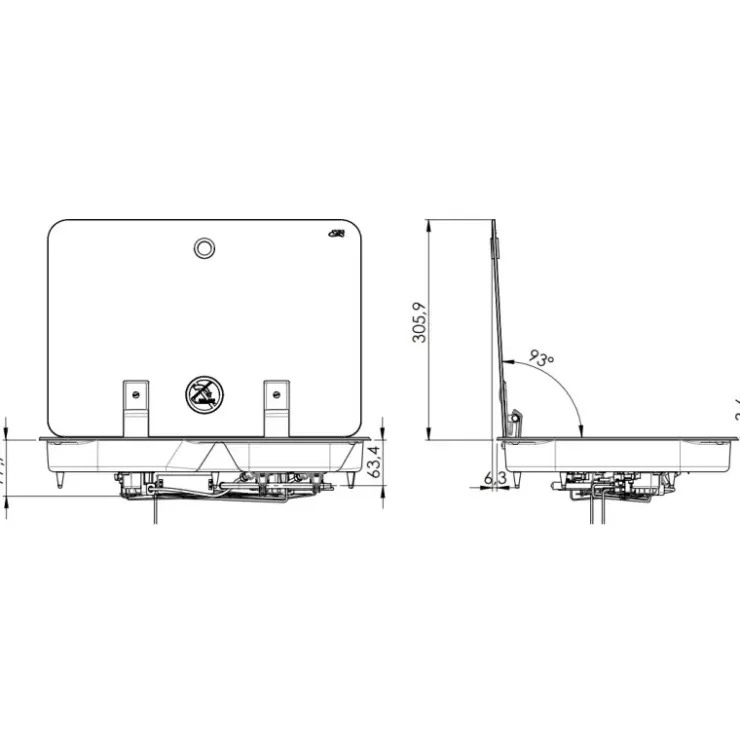 Discount Can Plaque de cuisson 460 x 355 mm | FC1346