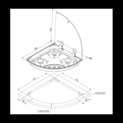 Online Can Réchaud 3 feux 480 x 480 mm | FC1343