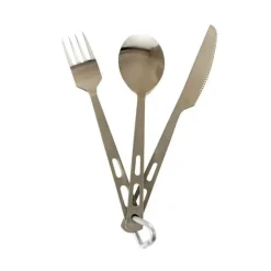 Online CAO Outdoor CAO Couvert 3 pièces inox + mousqueton