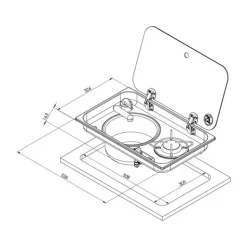 Clearance Carbest Combiné avec couvercle 1 feux