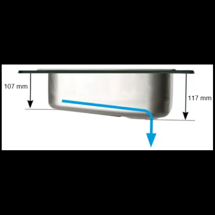 Outlet Carbest Evier incliné Vanstream | 325 x 245 mm