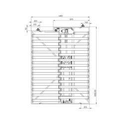 Clearance Carbest Lit escamotable électrique sur rail