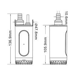New Carbest Pompe immergée 21 L/min
