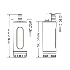 New Carbest Pompe immergée 15 L/min