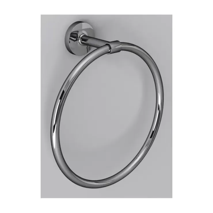 Discount Carbest Porte serviette anneau chromé