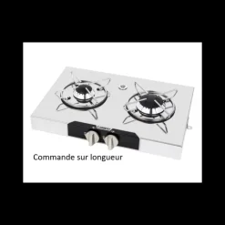 New Carbest Réchaud chrome 2 feux | 440 x 290 mm