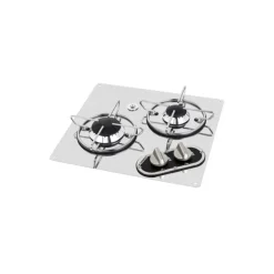 Clearance Carbest Réchaud chrome 2 feux |  320 x 350 mm