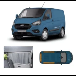 Best Carbest Rideau vitres arrière | Transit Custom 2