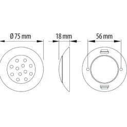 Clearance Carbest Spot LED ø 75 mm