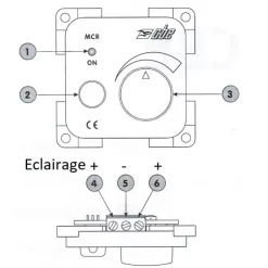 New CBE Variateur 12 V - 3 A Presto 10000