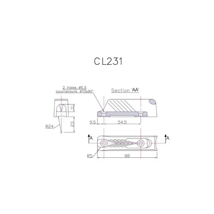 New Clamcleat CL231