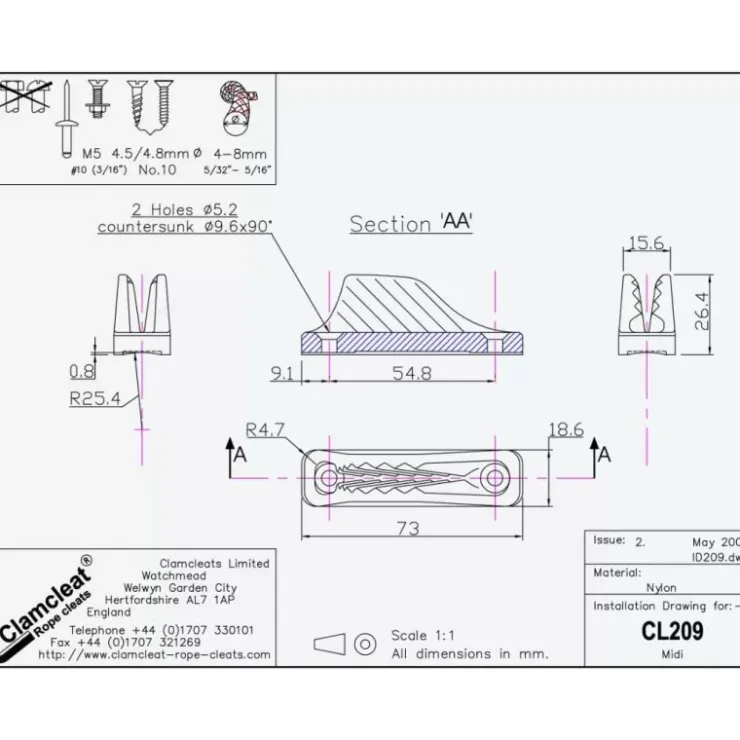 Clamcleat CL209 MIDI