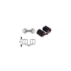 Clearance Decmo Charnière invisible plastique ø 12 x 11 mm