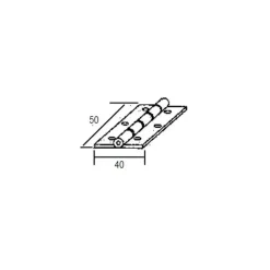 Decmo Charnière plate 50 x 40 mm