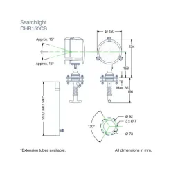 Online DHR Projecteur LED 150CB