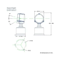 Clearance DHR Projecteur LED 150UC