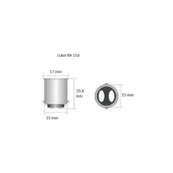 Outlet Dixplay Ampoule à LED culot BA 15d