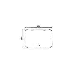 Dometic Couvercle verre EK 2000