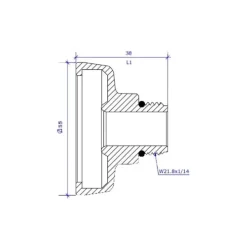 Hot DREHMEISTER Adaptateur France pour coupelle GPL W 21,8