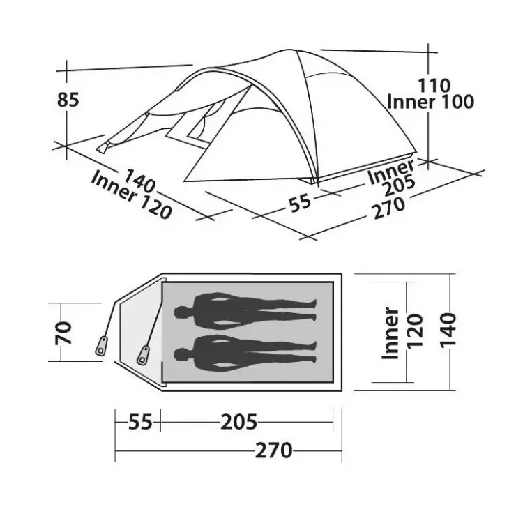 Clearance Easy Camp Quasar 200