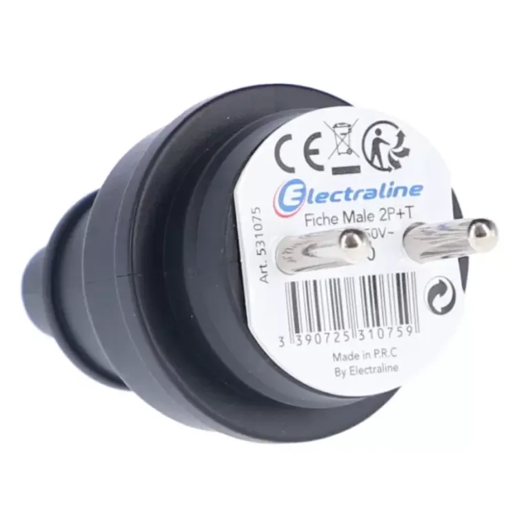 Clearance Electraline Fiche caoutchouc 16A / 230V - IP44
