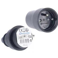 Clearance Electraline Fiche caoutchouc 16A / 230V - IP44