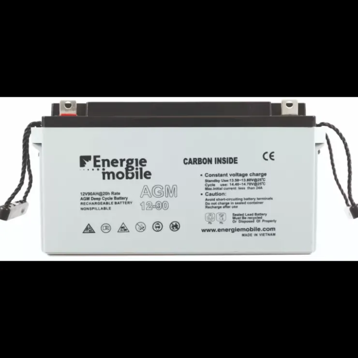 Online Energie Mobile EM Batterie AGM plomb carbone 90Ah