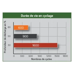 Online Energie Mobile EM Batterie AGM plomb carbone 90Ah